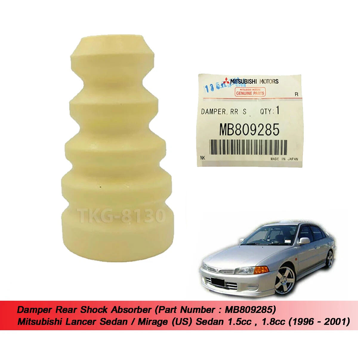 Rear Shock Absorber for Mitsubishi Lancer Mirage Sedan (1996-2001)