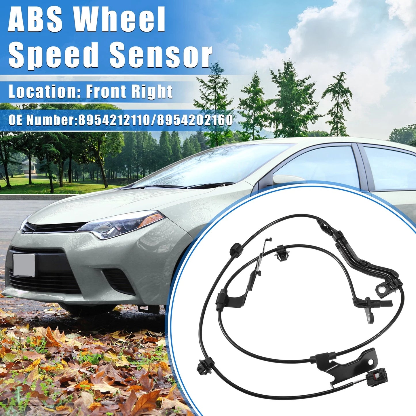 ABS Wheel Speed Sensor for Toyota Corolla Front Right Side (2003-2008)