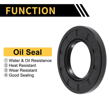 Oil Seal 35x62x7mm Black 5 Pcs Seal Ring Rotary Shaft NBR for Car
