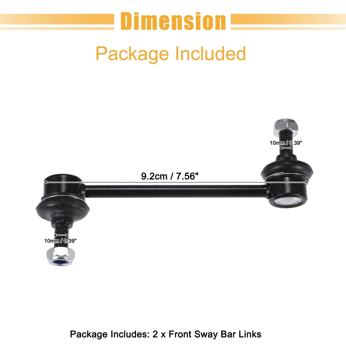 2 x Front Stabilizer Sway Bar Links Kit for Ford Fusion (2011-2012)