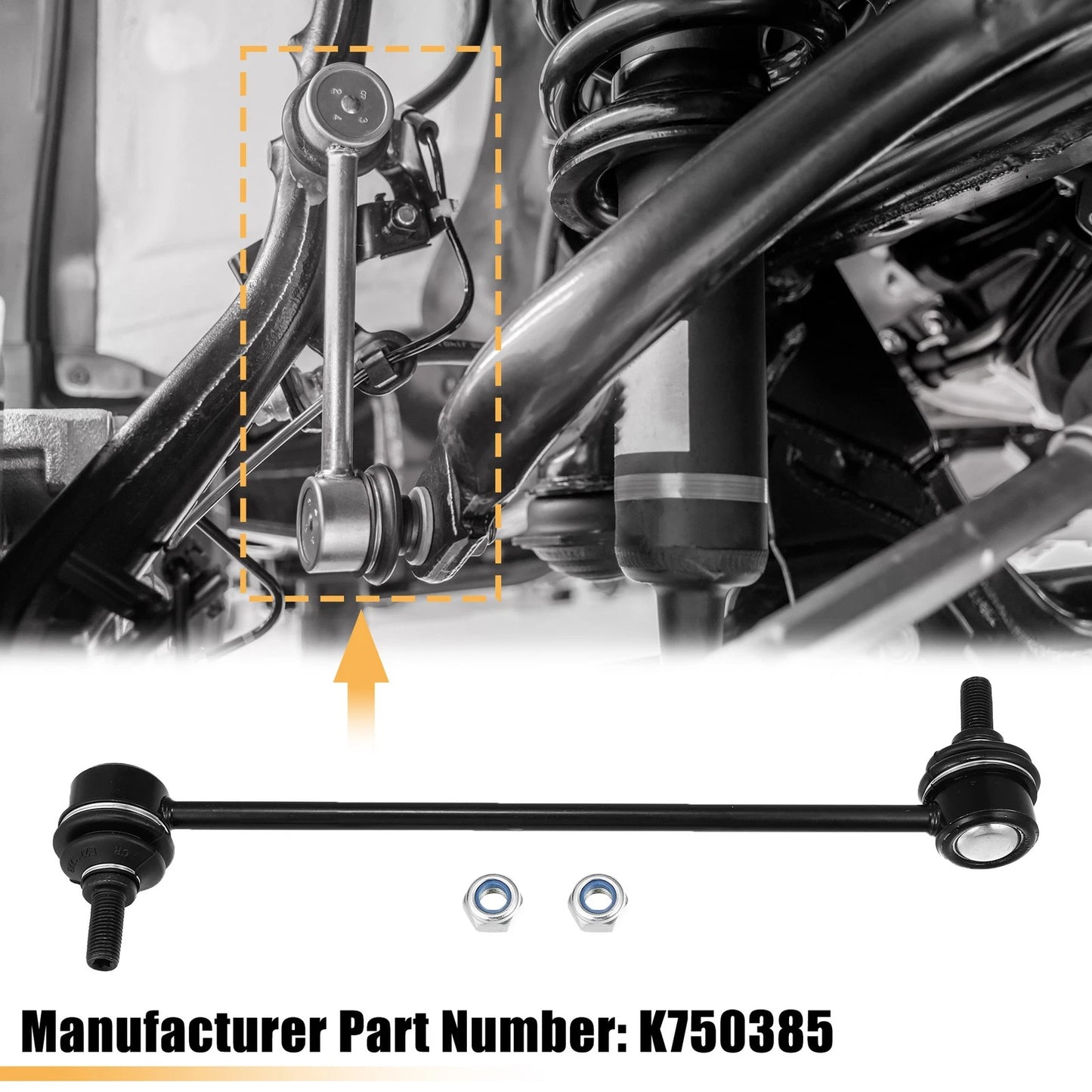 2pcs Front Sway Bar Links for Dodge Caliber (2009-2012)