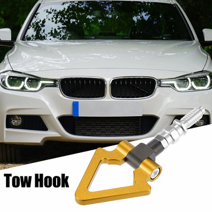 Screw-On Tow Hook Triangle Ring for BMW 3 Series Z3 Z4 Gold Tone