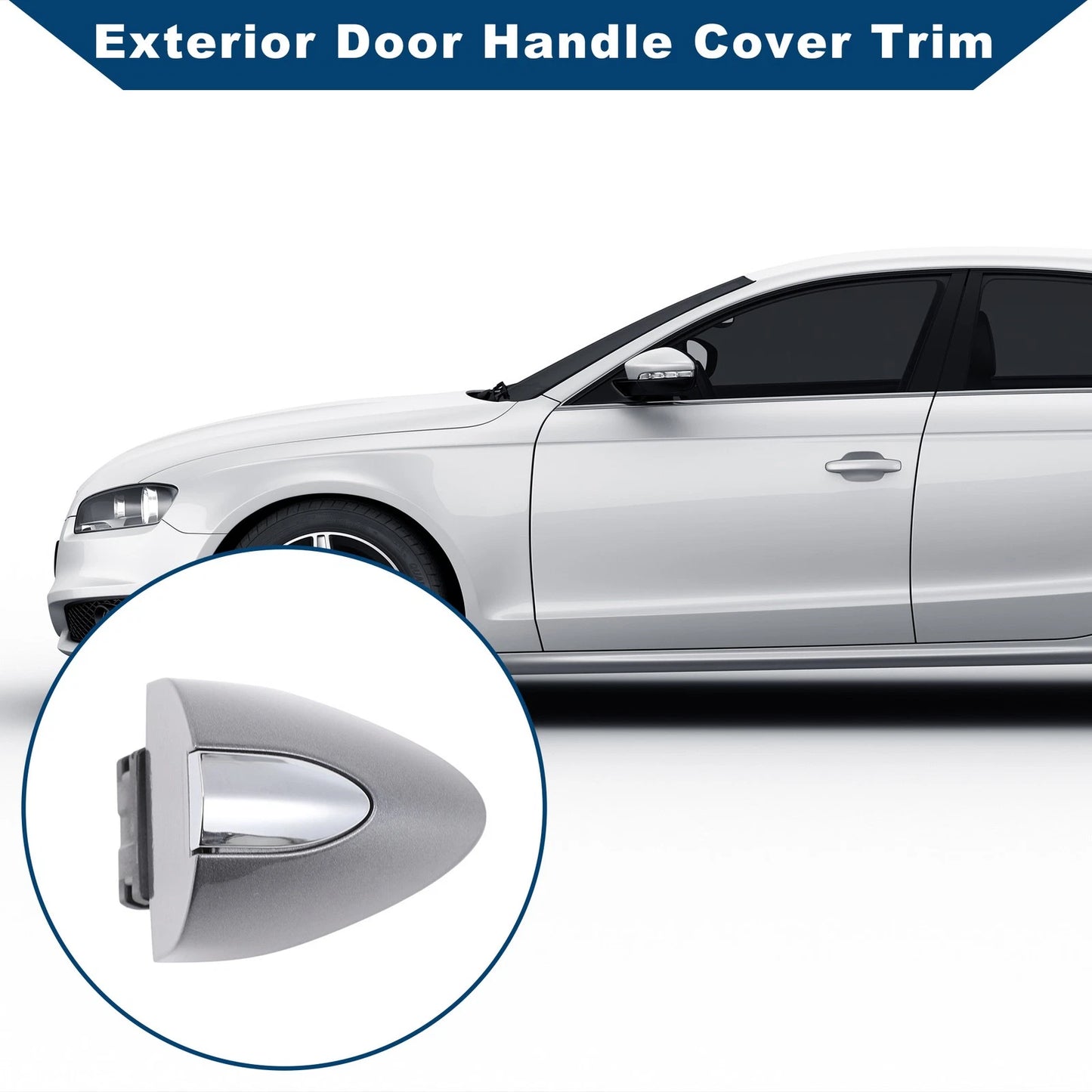 Exterior Door Handle Cover Trim for Buick LaCrosse / Enclave (2017-2019) Gray