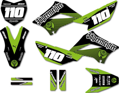 Custom Graphics Kit Jag Style for Kawasaki KLX 110 (2011-2026)