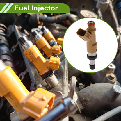 Fuel Injector 1 Pc Brown Silver Tone for Toyota Tundra (2002–2014)