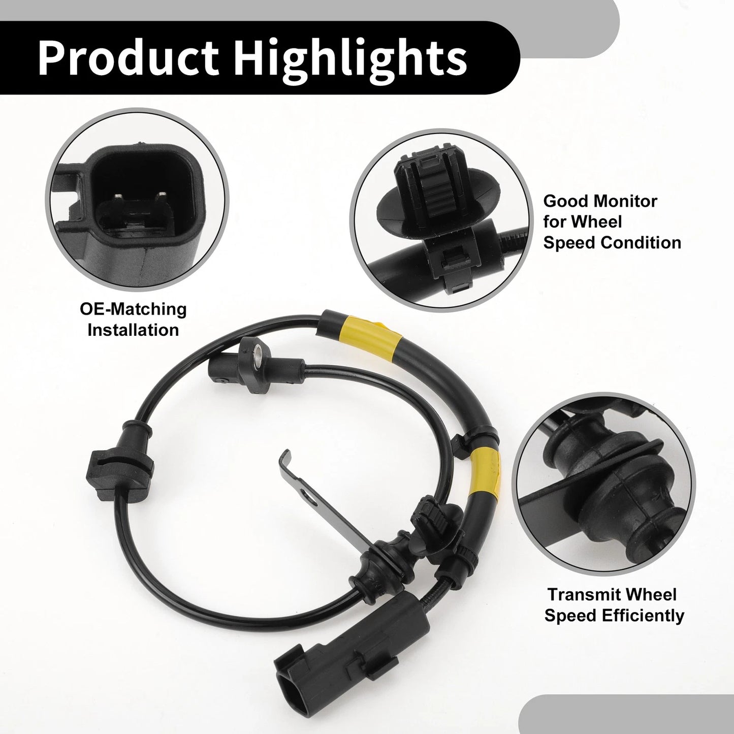 ABS Wheel Speed Sensor for Ford Edge 2015-2018 (Rear Left or Right)