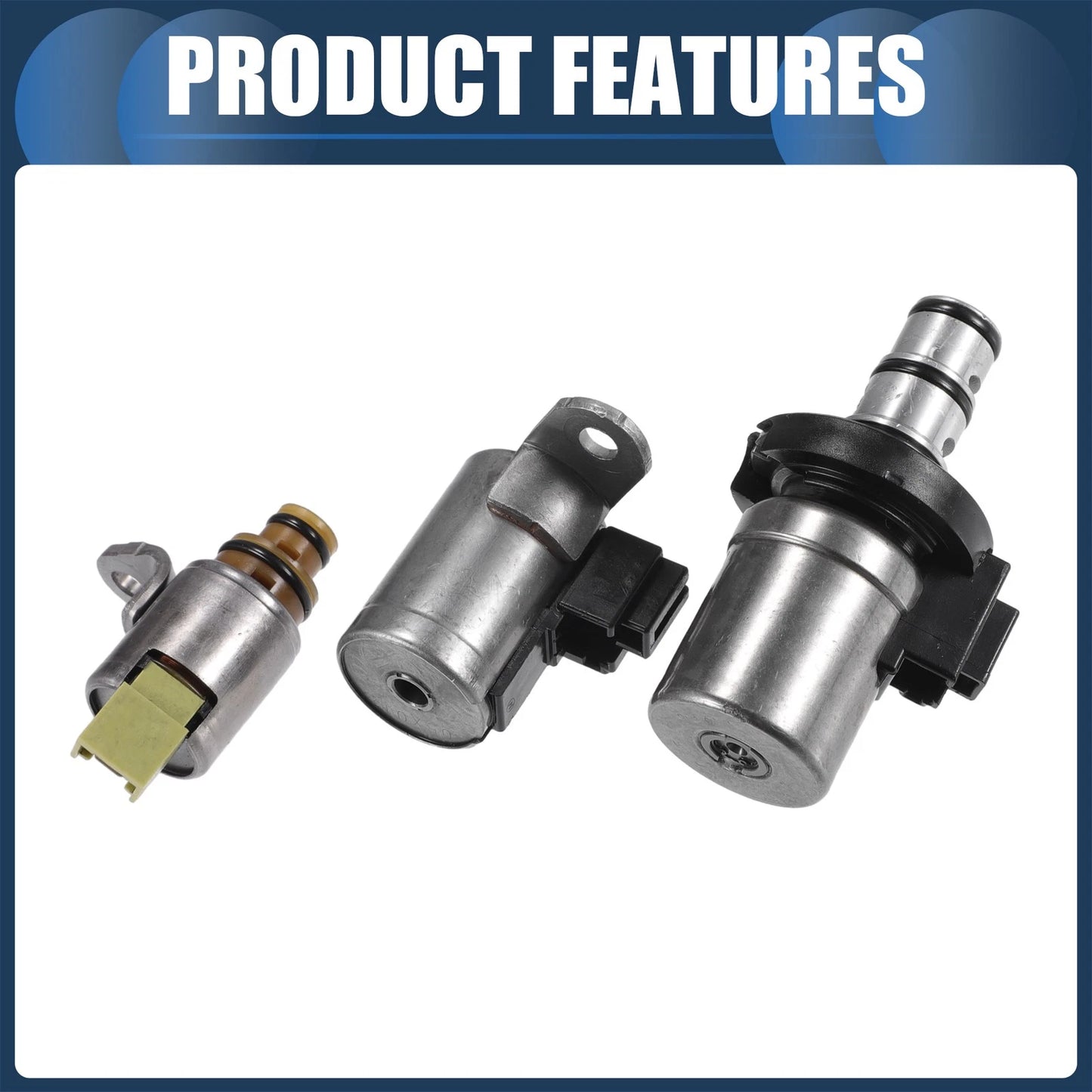 Transmission Solenoid Set for Mazda CX-7, Ford Focus (2012-2000) Black