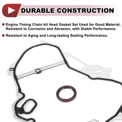 Timing Cover Gasket Set for Chevrolet 2.0L 2.2L 2.4L DOHC