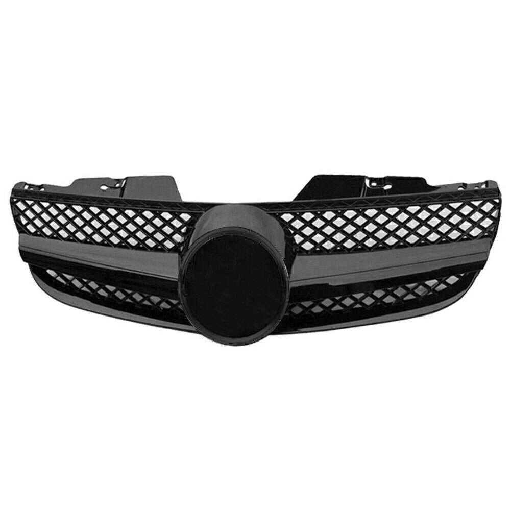 Upper Bumper Mesh Grille for Mercedes Benz R230 SL500 SL600 (2007-2009) Black
