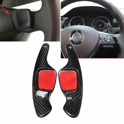Black Carbon Steering Wheel Shift Paddle for VW Tiguan Golf 7 Passat B8 (2016-2023)