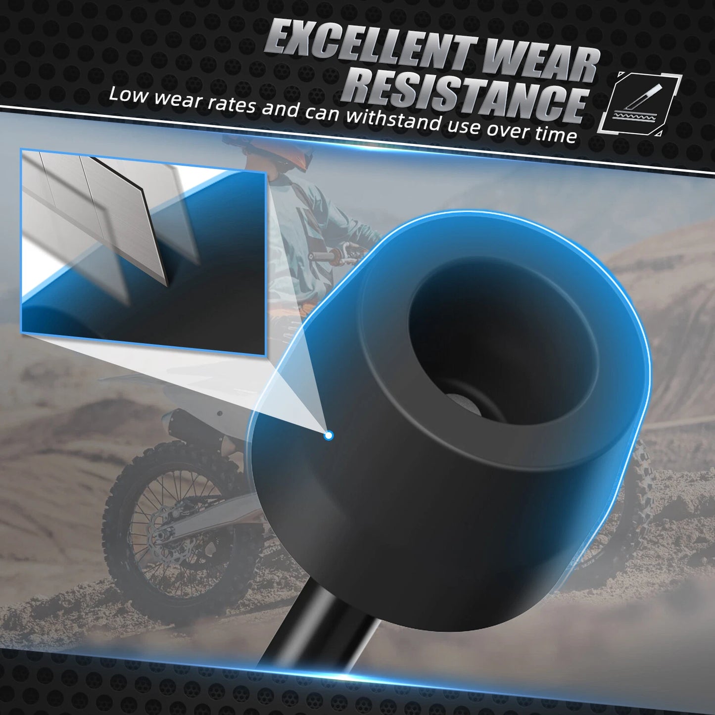 Rear Axle Slider Crash Pads for KTM 150-500 EXC F XC-W XCF-W (2024)