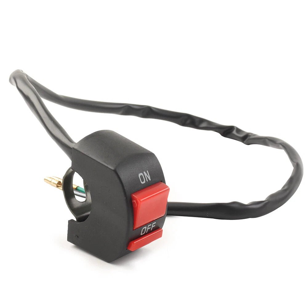 7/8" Motorcycle Handlebar Kill On-Off Switch for Scooter ATV Dirt Bike (2023)