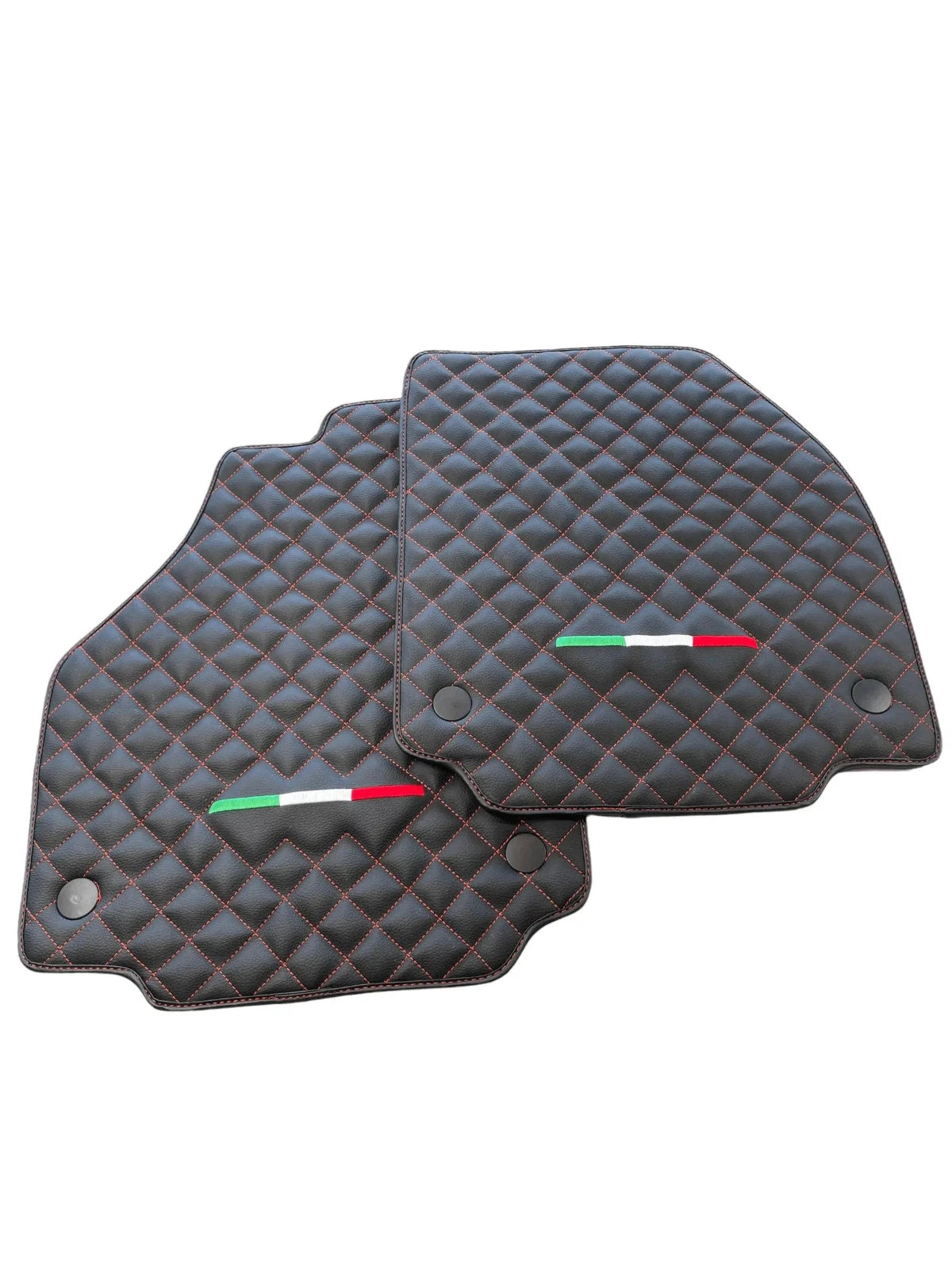 Black Leather Floor Mats for Ferrari 458 Italia IT Edition (2010-2015)