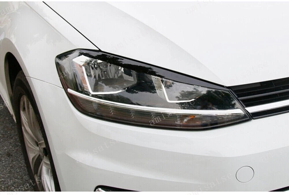 Headlight Eyebrow Trim for VW Golf 7 VII GTI GTD R MK7 (2013-2017)