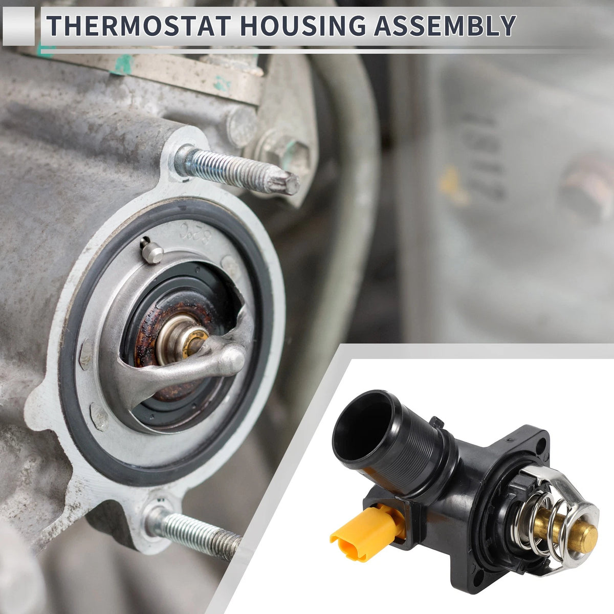 Engine Coolant Thermostat Housing for Peugeot 207, 1007 & Citroen C2 (2006-2014)