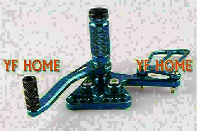 Rearsets Foot Pegs for Suzuki GSXR1000 K5 (2005-2006) - Blue