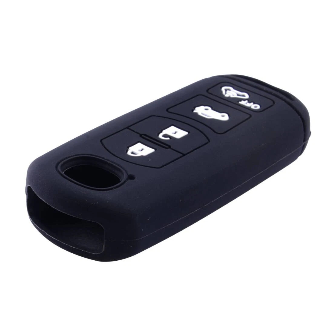 Black Silicone Key Shell Cover for Mazda 3, 5, 6, CX-5, CX-7, CX-9 (2004-2023)