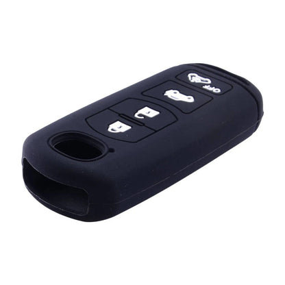Black Silicone Key Shell Cover for Mazda 3, 5, 6, CX-5, CX-7, CX-9 (2004-2023)