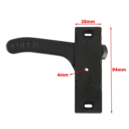 Right Hand RV Screen Door Latch Handle for Camper - Black Universal