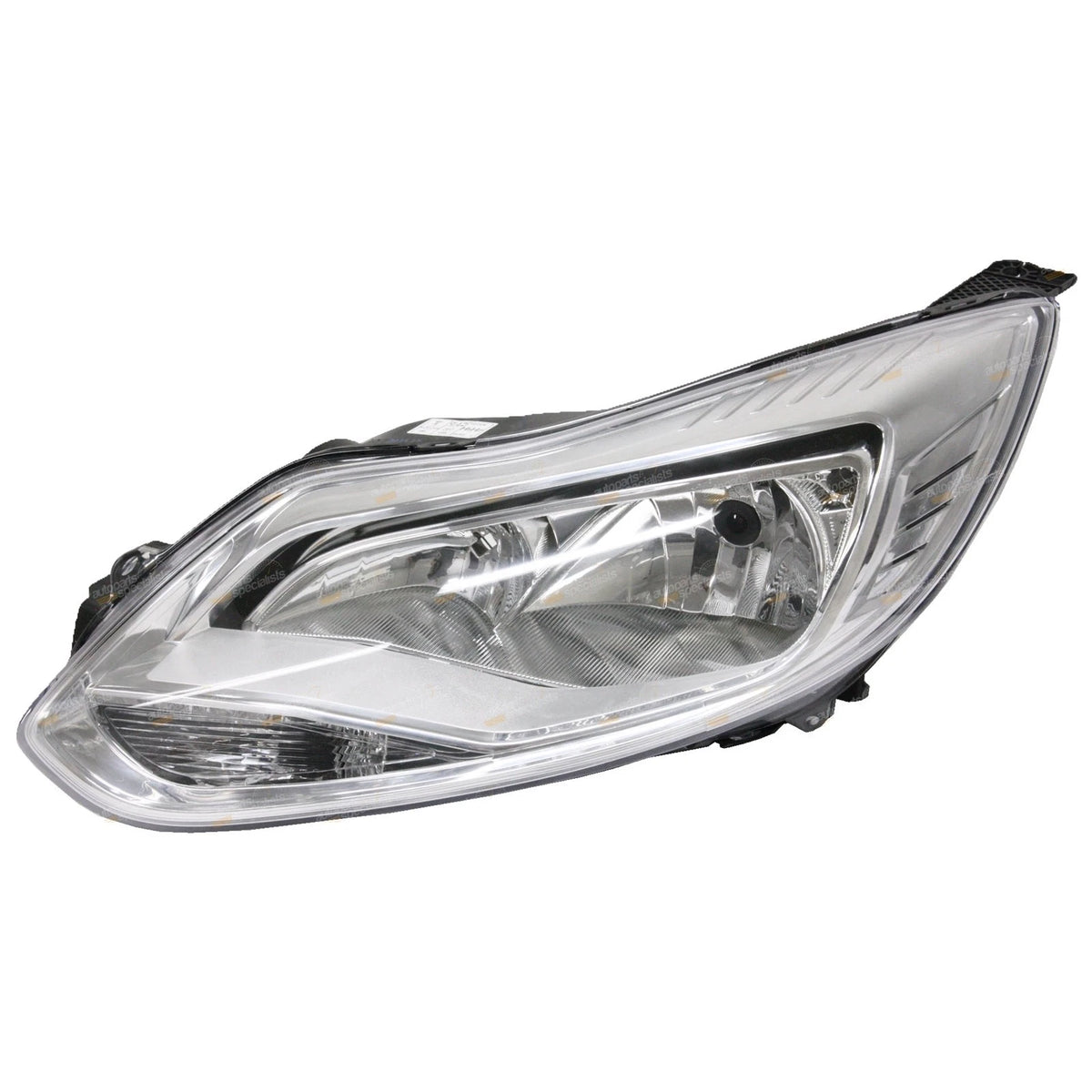 LH+RH Chrome Non-Xenon Headlights Pair for Ford Focus LW Hatch/Sedan