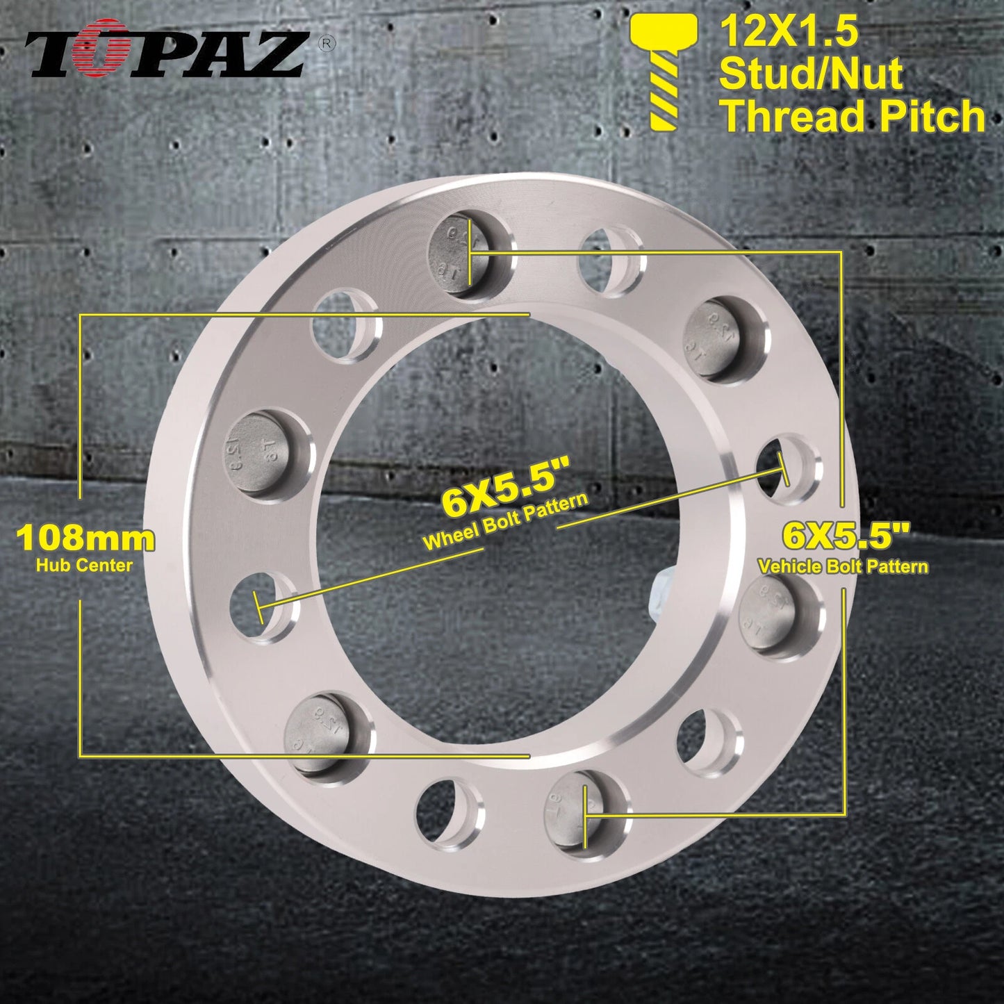 6 x 35mm Wheel Spacers for Toyota Hilux Pajero Triton Ranger (2005-2023)
