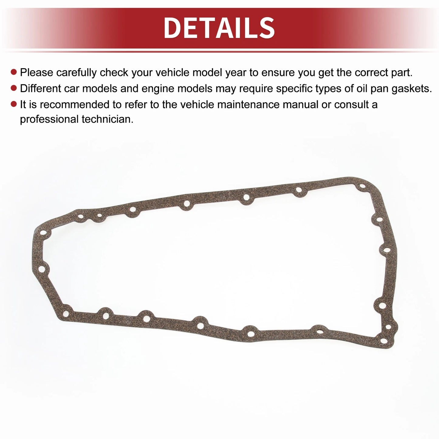 Oil Pan Gasket for Nissan Juke, Sentra (2011-2017, 2007-2012)