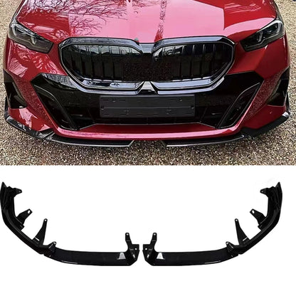 2 x Gloss Black Front Bumper Spoiler Lip Splitter for BMW 5 Series (2024)
