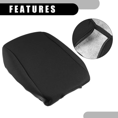 Center Console Lid Armrest Cover for JEEP Wrangler 2011-2018 Neoprene Black