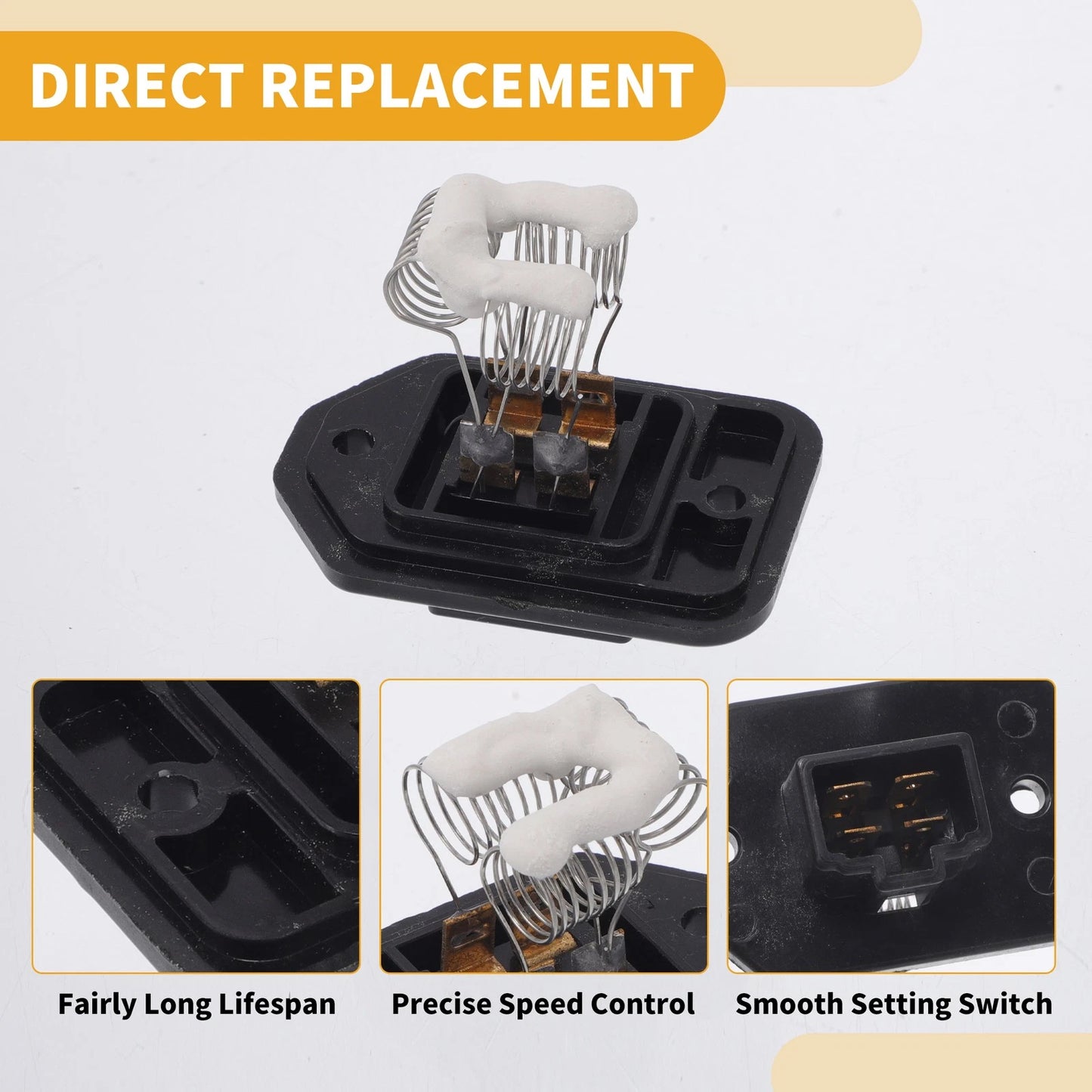 Blower Motor Resistor for HVAC (1468105730) - Compatible with Various Models