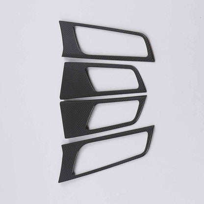 Inner Door Handle Bowl Lid Carbon Fiber Cover Trim for Hyundai Tucson (2016-2020)