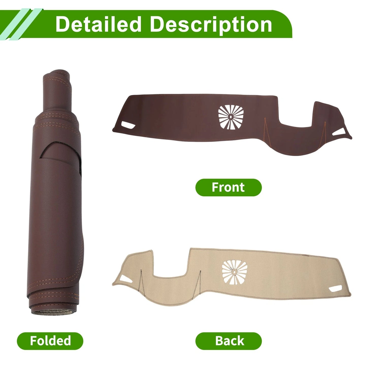 Dashboard Cover Mat for BMW 7 Series 2009-2014 - Brown