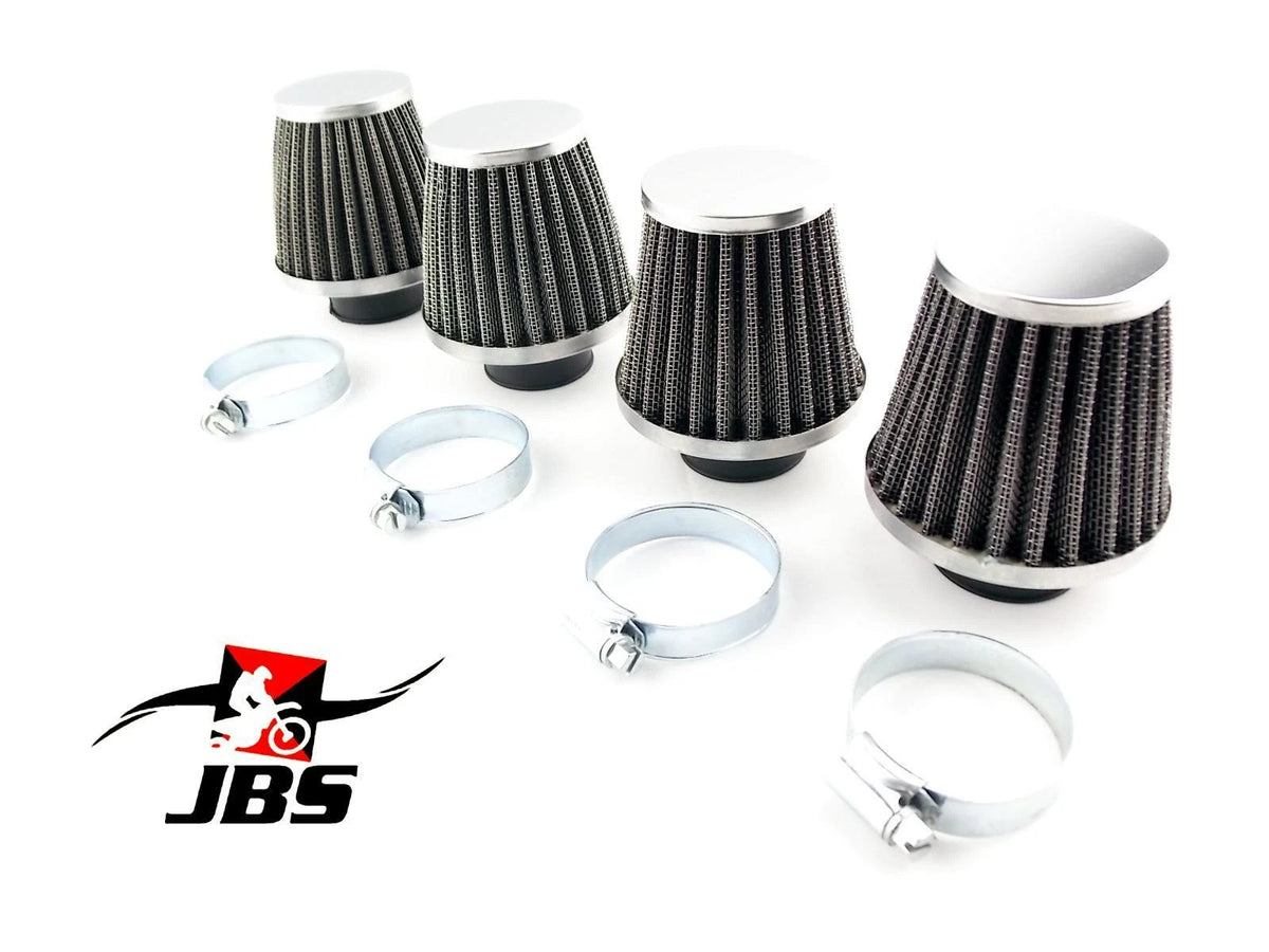 52mm Chrome Pod Air Filter Cleaner Set for Kawasaki ZG1000 (2002-2003)