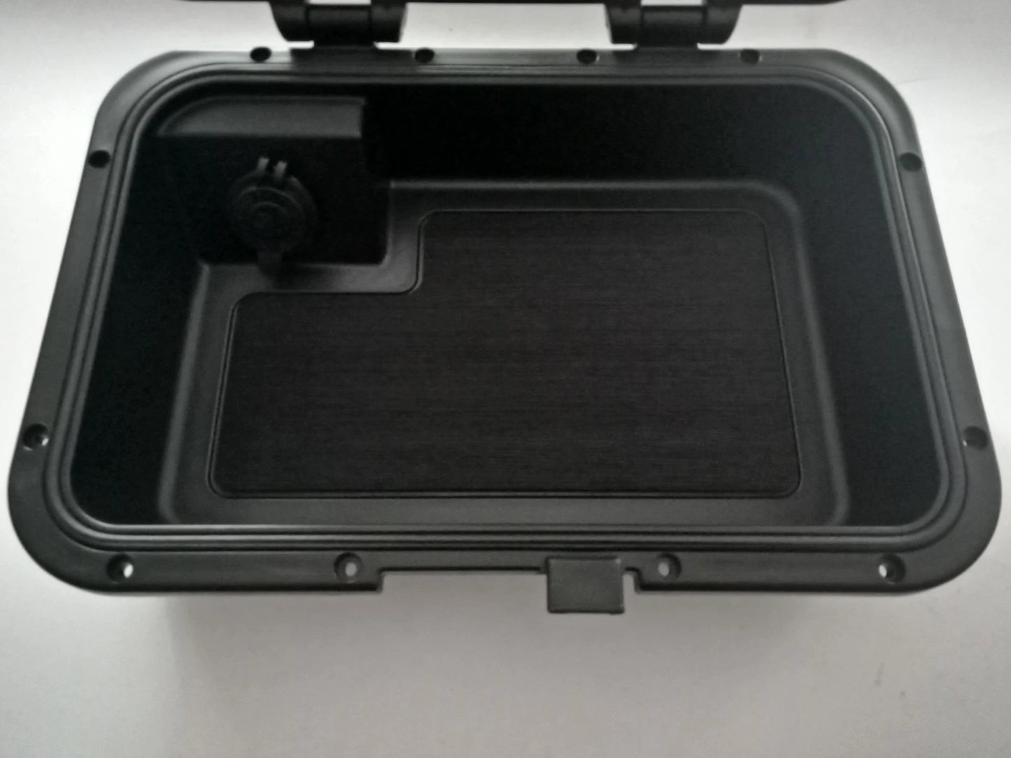Boat Glove/Console Compartment with Dual USB Points, Waterproof, Black