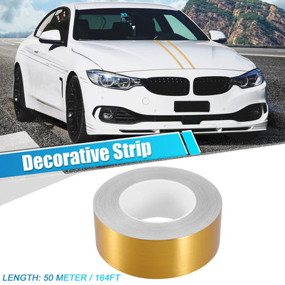 2 x 164ft Decorative Strips Waterproof Gold Tone for Car Motorcycle