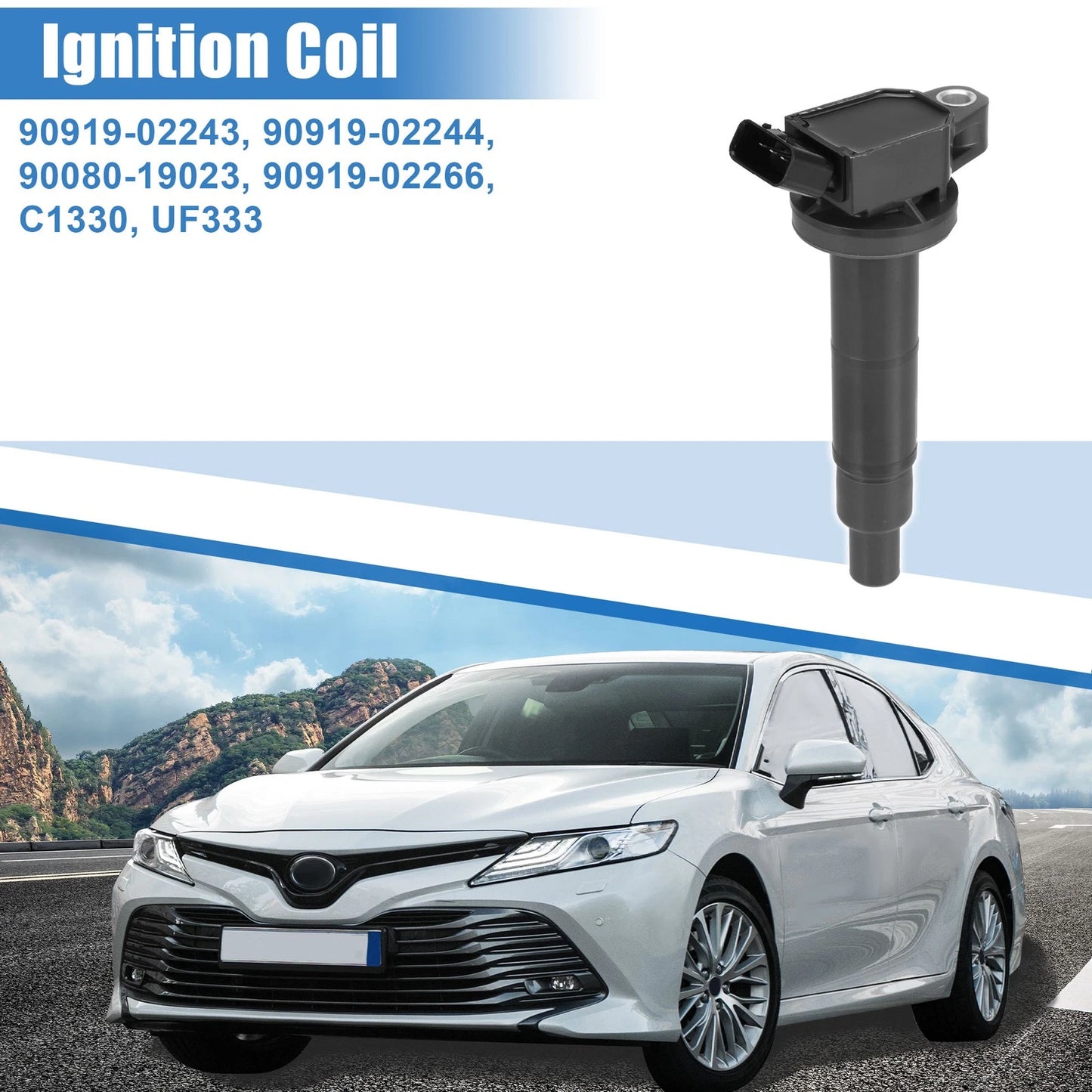 Ignition Coil for Toyota Camry, Scion (2002-2011) - 2 x 90919-02243, 90919-02244
