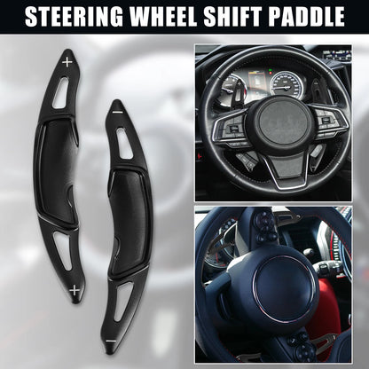 Black Steering Wheel Paddle Shifter Extensions for Subaru Forester (2015-2019)