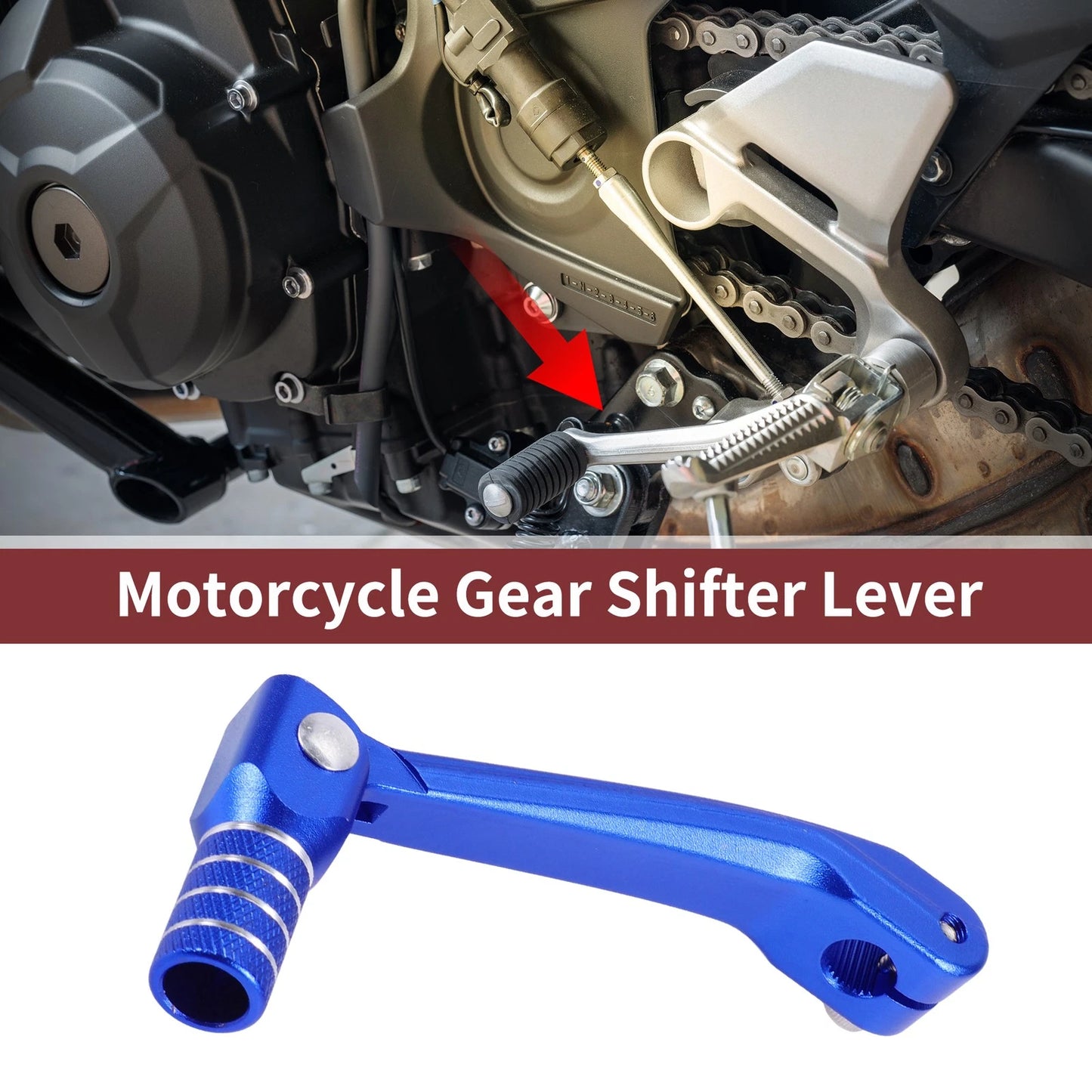 Folding Gear Shifter Lever 1 Pc Blue for Honda CRF150F (2003–2017)