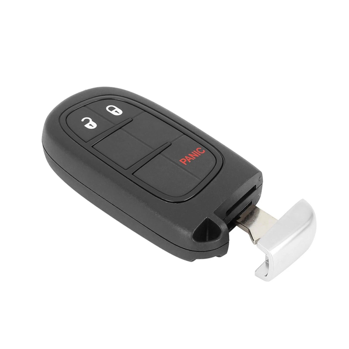 Key Fob Shell Case for Jeep Cherokee (2014-2019) 3 Button Black