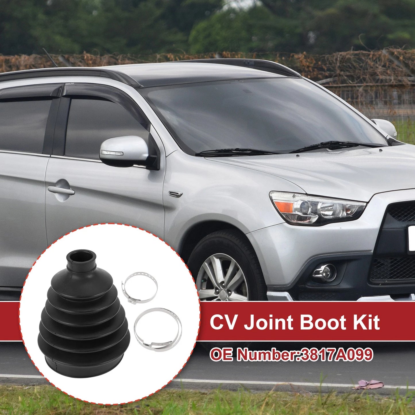 Outer CV Joint Boot Kit w/ Clamps for Mitsubishi Outlander (2008-2013)