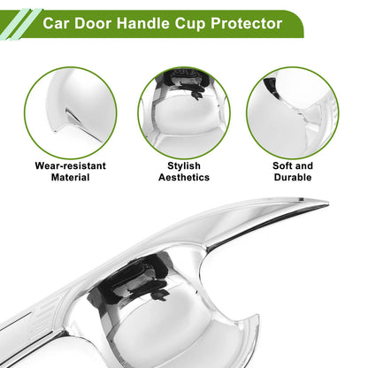 Chrome Silver Door Handle Cup Protector for Toyota Camry (2018-2023)