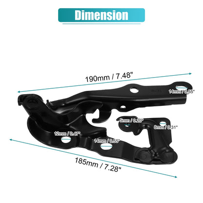 Bonnet Hinge 2 x Black for Toyota (Fits 5341006090 TO1236151)