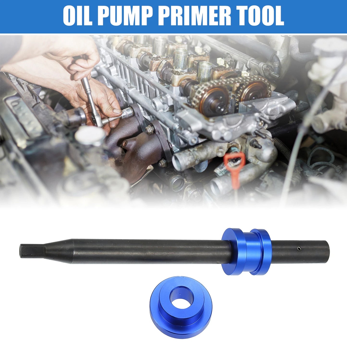 Oil Pump Primer Tool Replacement for Chevy V8 V6 350 327 305 307 Engine