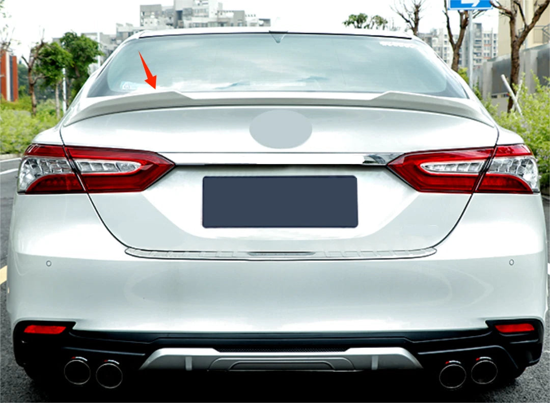 Rear M4 Style Spoiler Wing for 2018-2024 Toyota Camry Sedan Pearl White (2018-2024)