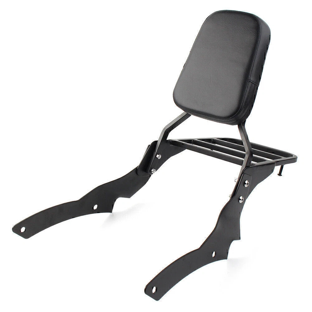 Backrest Sissy Bar Luggage Rack for Yamaha V-Star XVS400 XVS650 (98-13)