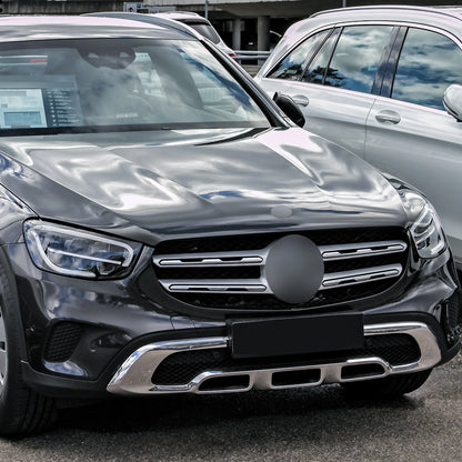 Black GT Style Front Grille for Mercedes Benz GLC-Class X253 (2020-2023)