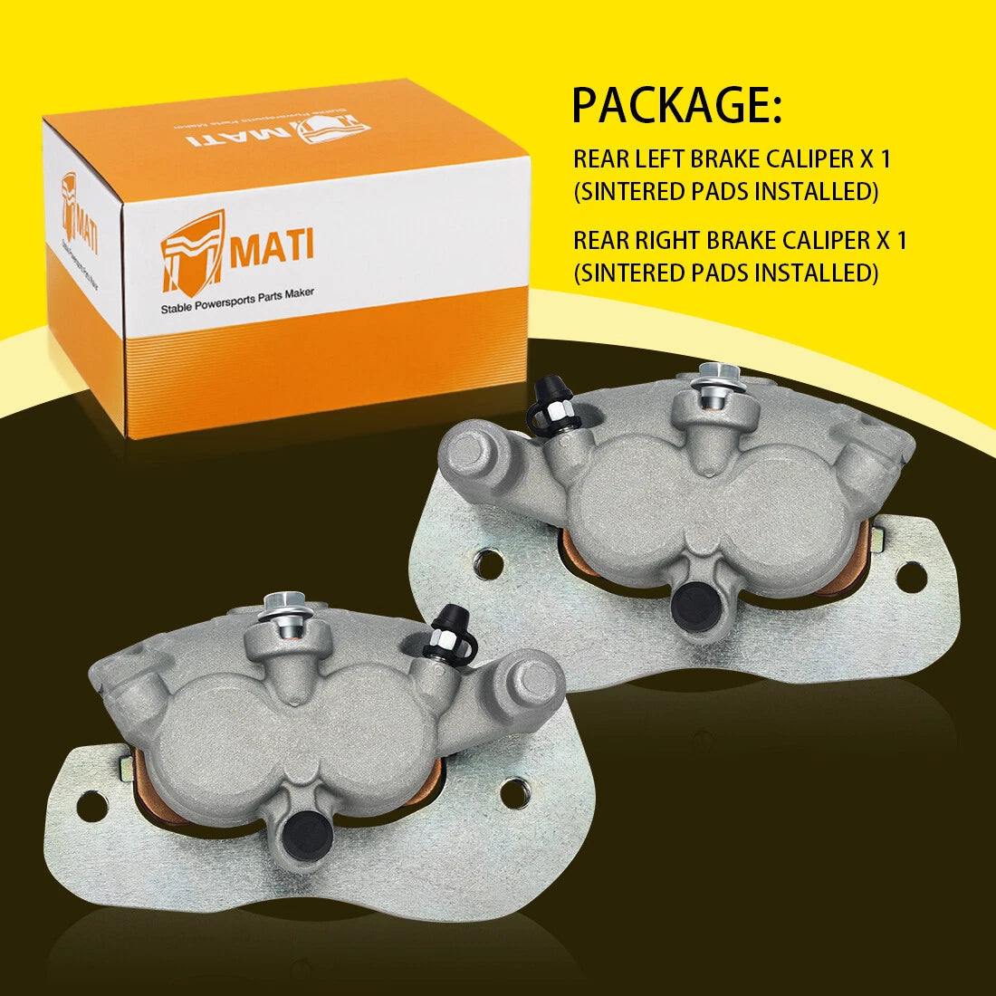 Rear Brake Calipers & Pads for Can-Am Maverick Trail/Sport (2018–2023)