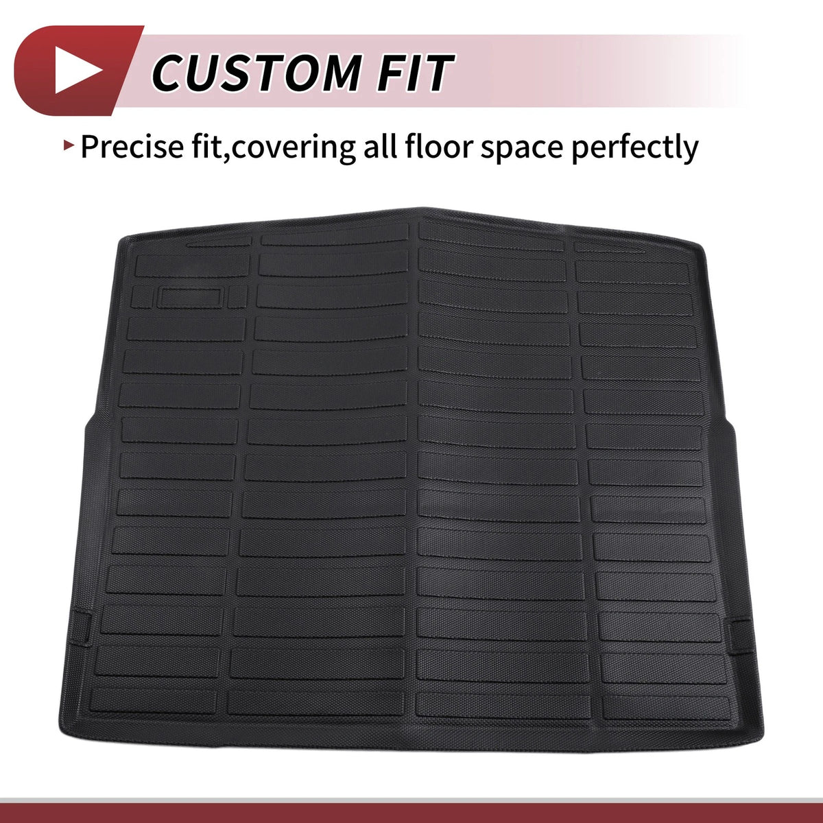 Cargo Liner Rear Trunk Mat for BMW X1 F48 (2016-2022) Black TPE Grid