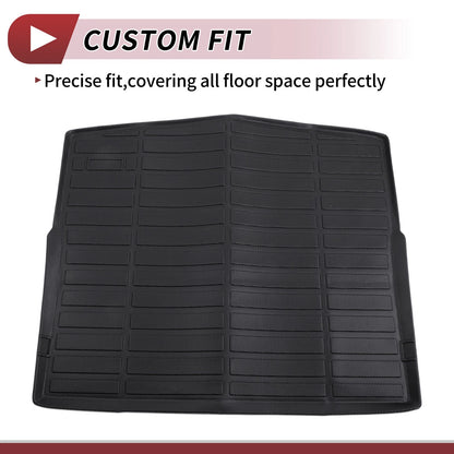 Cargo Liner Rear Trunk Mat for BMW X1 F48 (2016-2022) Black TPE Grid