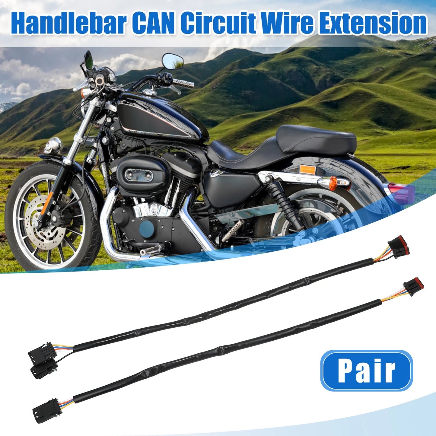 14 Inch / Handlebar CANBus Wire Extension Harness for Harley Softail Dyna