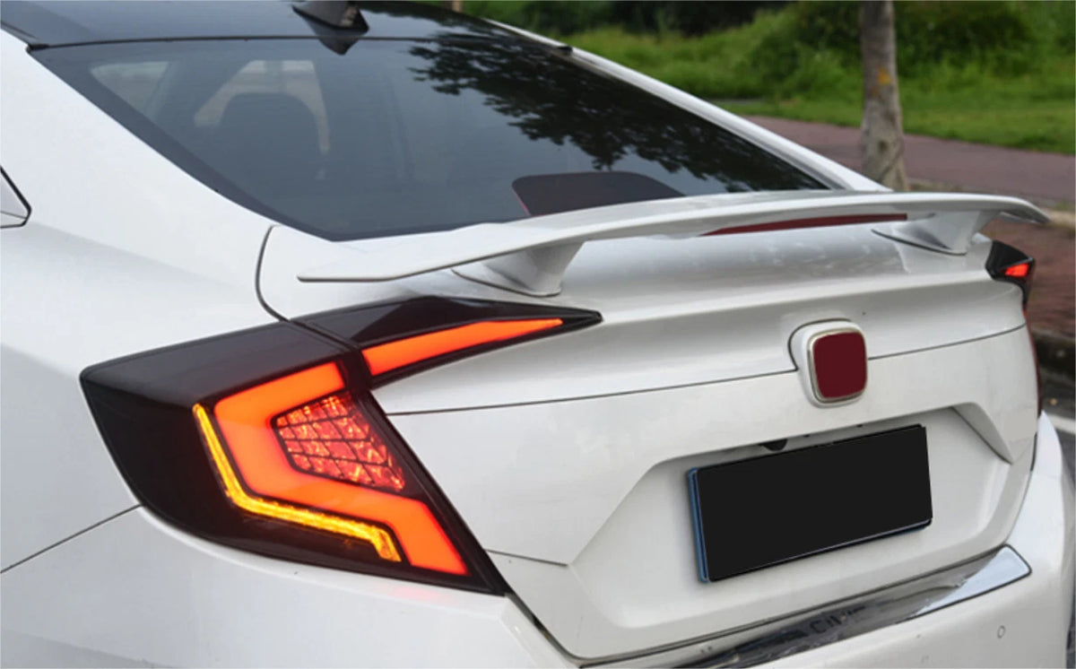 Unpainted Rear Wing Spoiler for Nissan Altima Sedan with Light (2008-2012)